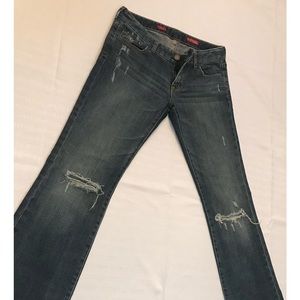 Express  jeans limited edition Flirty Designers size 4  Distress - Destroy
